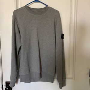 Grey stone island crewneck